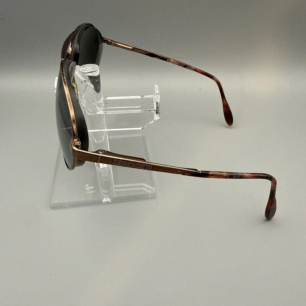 Serengeti Legendary 6684Authentic Aviator Pilot Sunglasses Gold/Tortoise Frames